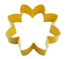Picture of DAISY POLY-RESIN COATED COOKIE CUTTER YELLOW 8.9CM